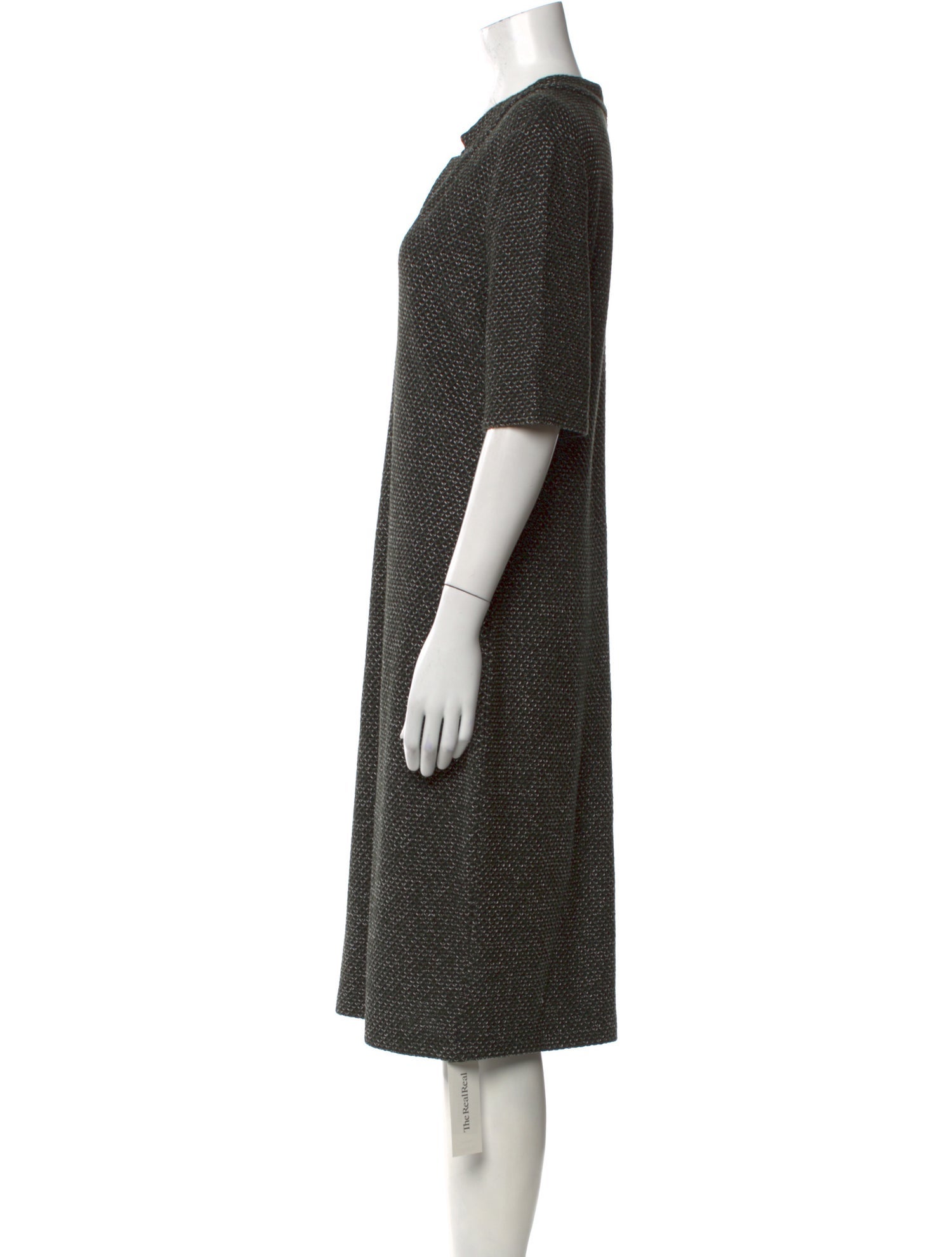 St. John Printed Midi Length Dress