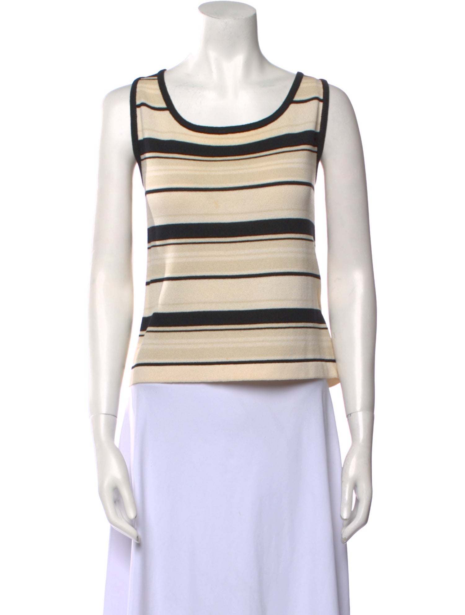 St. John Wool Striped Top