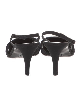 St. John Mesh Accents Slingback Pumps