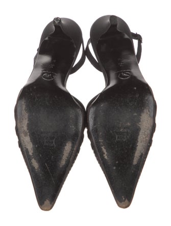 St. John Mesh Accents Slingback Pumps