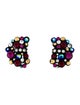 St. John Crystal Clip-On Earrings
