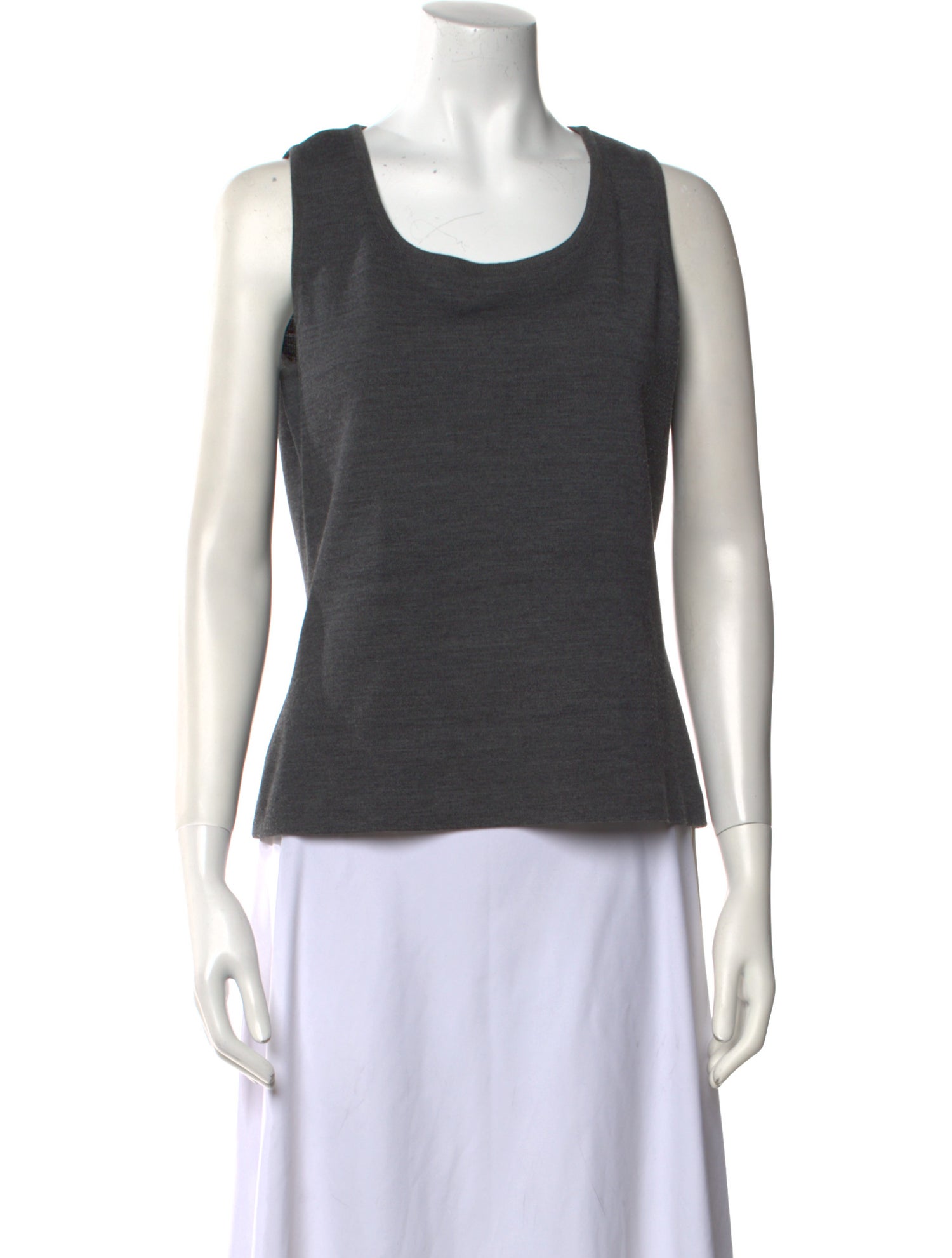 St. John Wool Scoop Neck Top