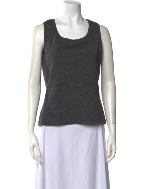 St. John Wool Scoop Neck Top