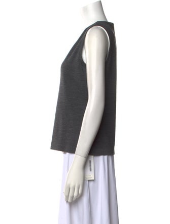 St. John Wool Scoop Neck Top