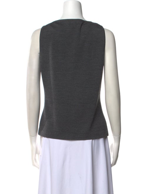 St. John Wool Scoop Neck Top
