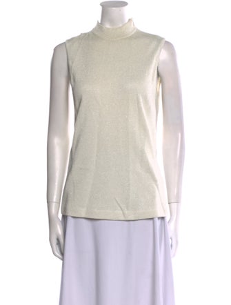 St. John Cashmere Turtleneck Top
