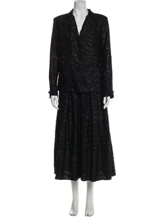 St. John Ruffle Embellishment Skirt Set