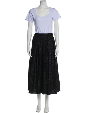 St. John Ruffle Embellishment Skirt Set