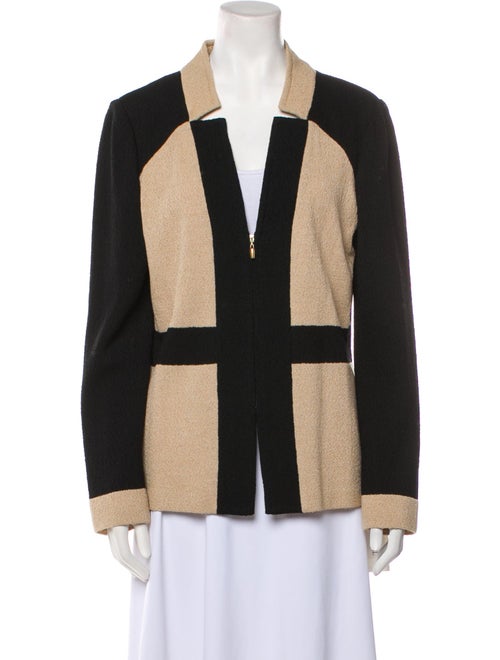St. John Colorblock Pattern Blazer