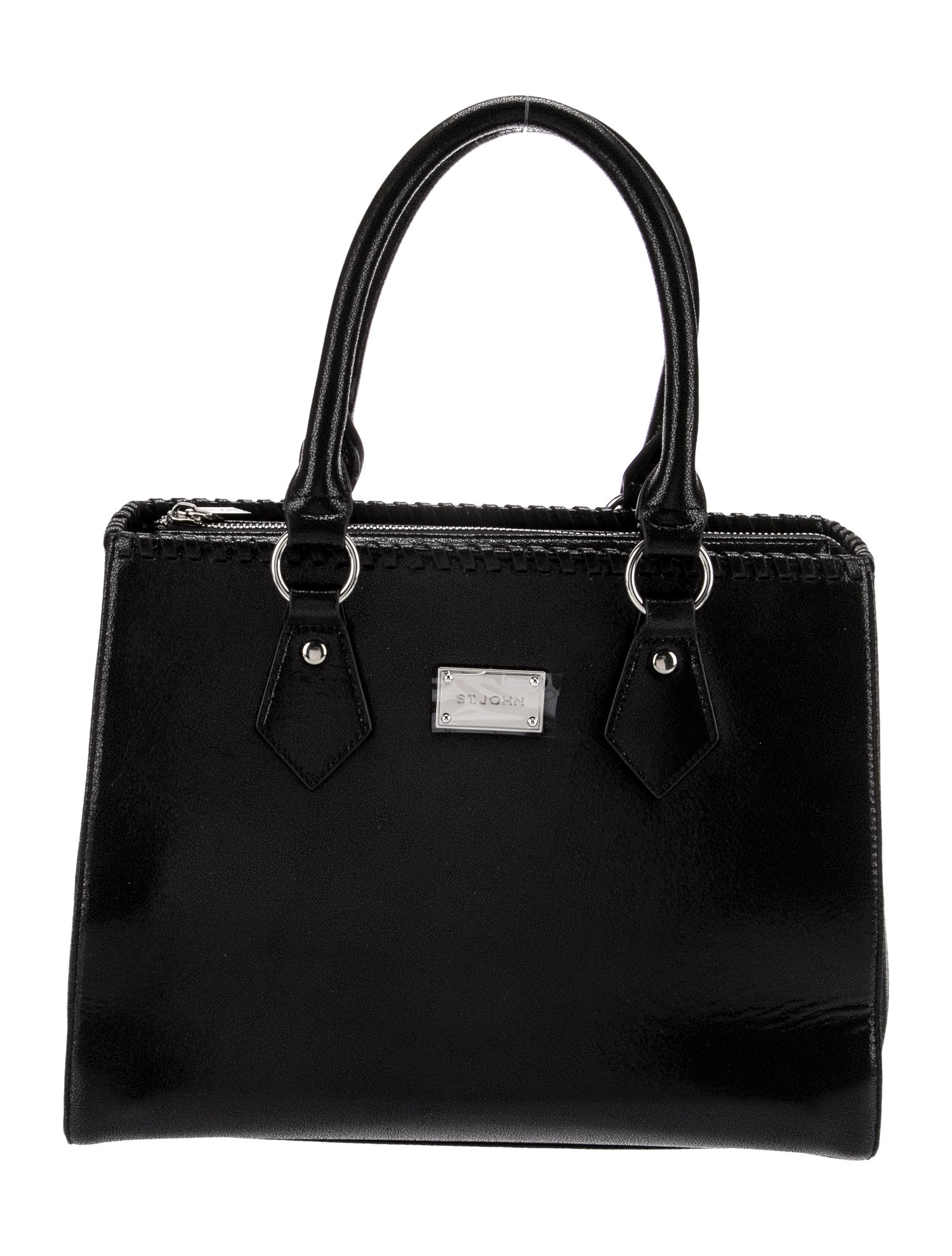 St. John Leather Top Handle Bag