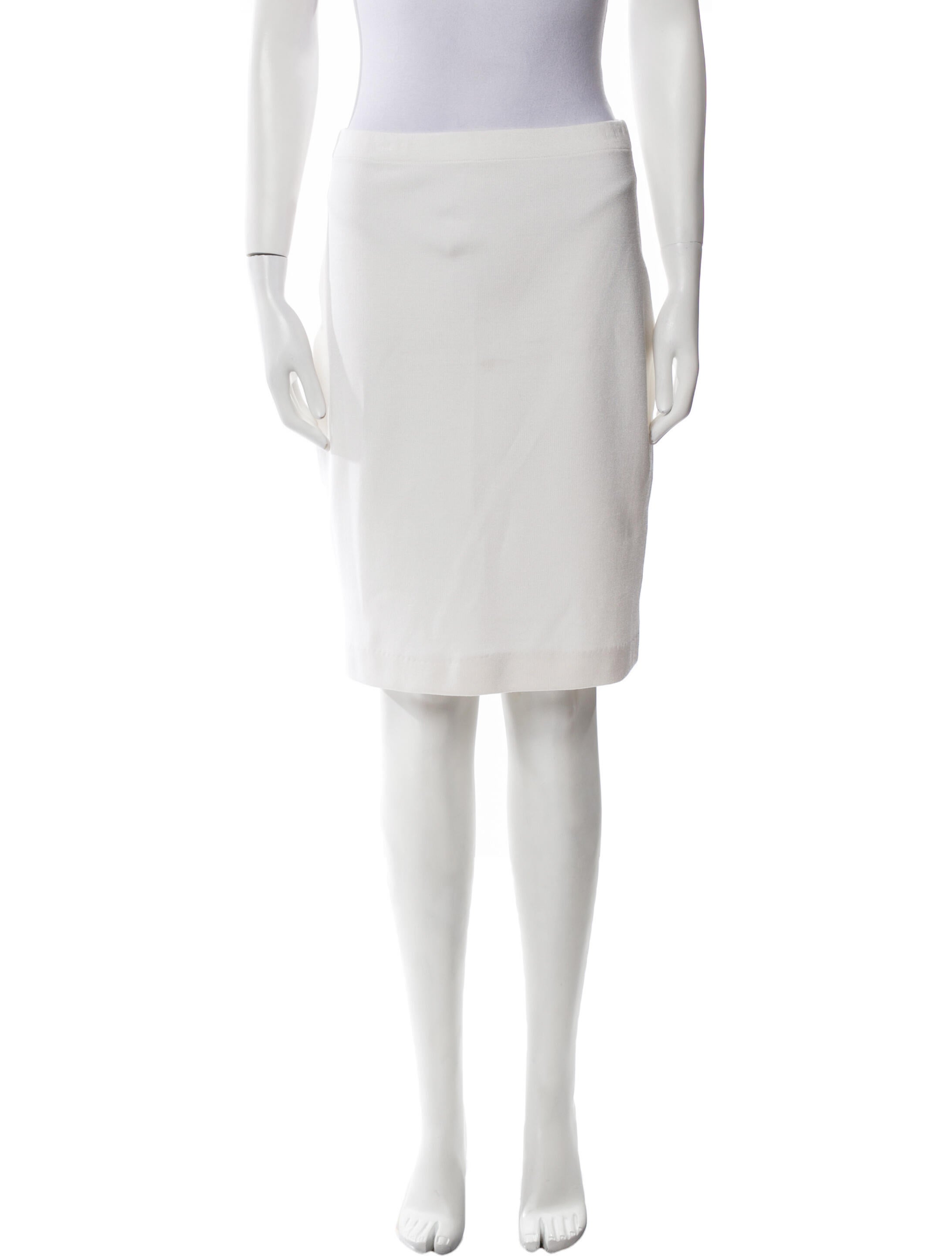 St. John Wool Knee-Length Skirt