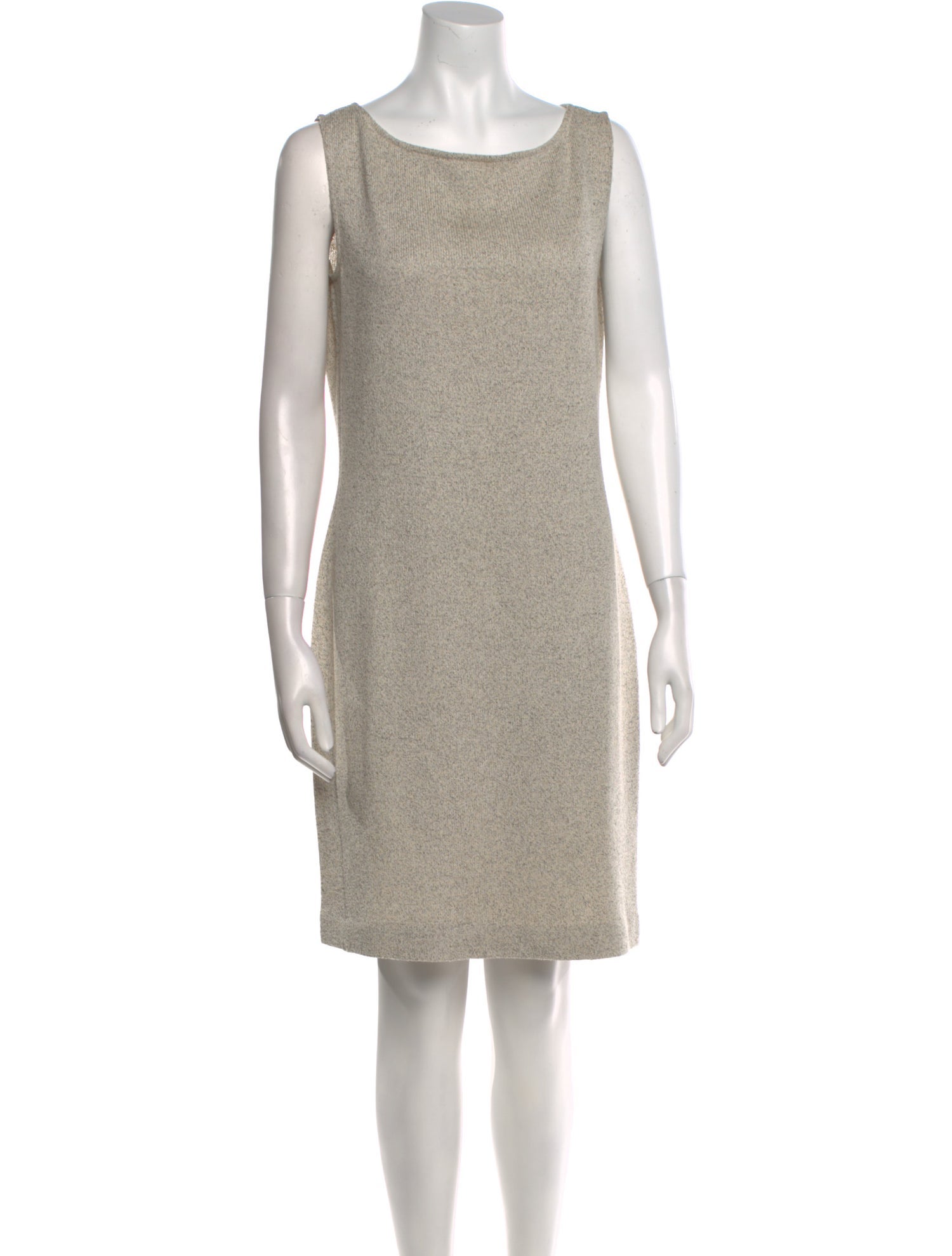 St. John Bateau Neckline Mini Dress