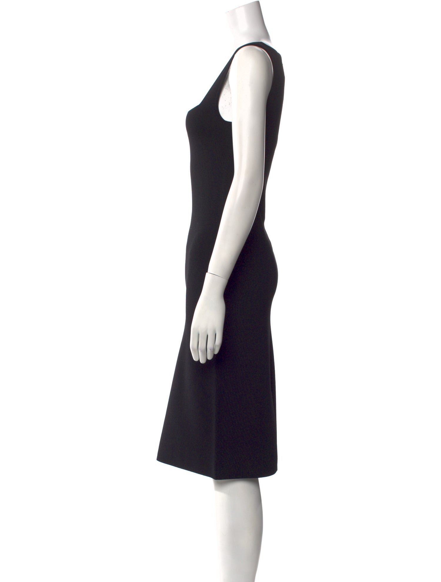 St. John Square Neckline Knee-Length Dress