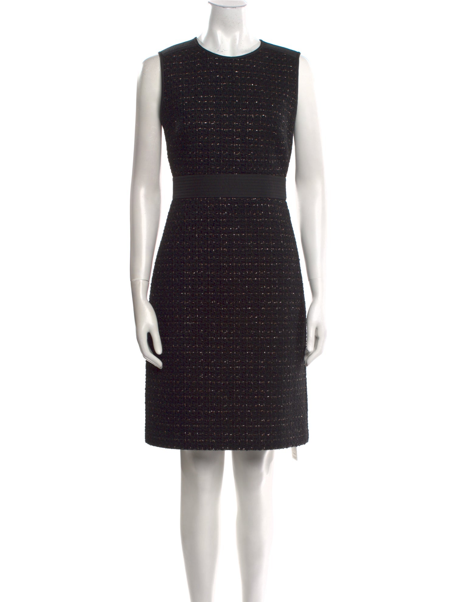 St. John Crew Neck Knee-Length Dress