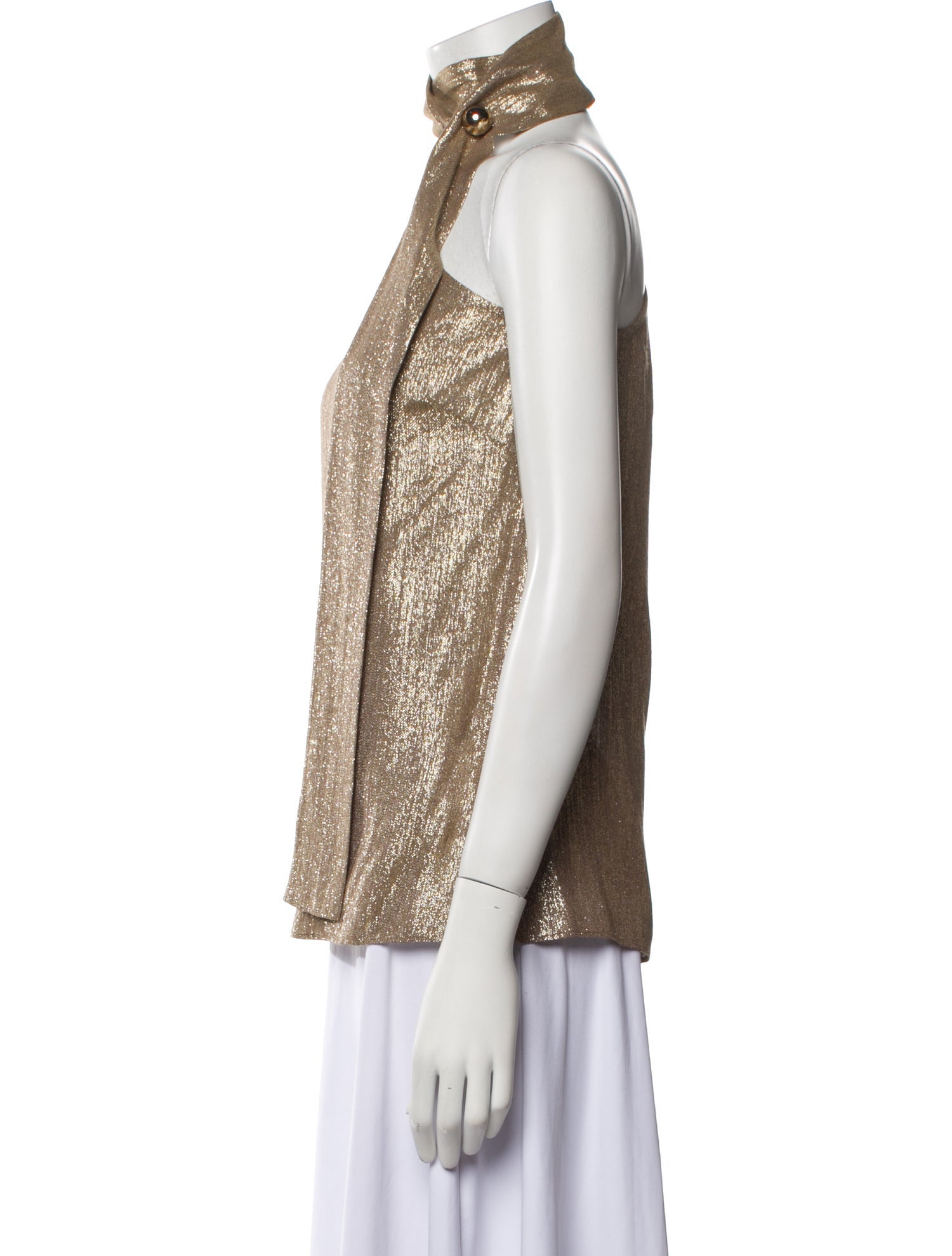 St. John Turtleneck Sleeveless Blouse w/ Tags