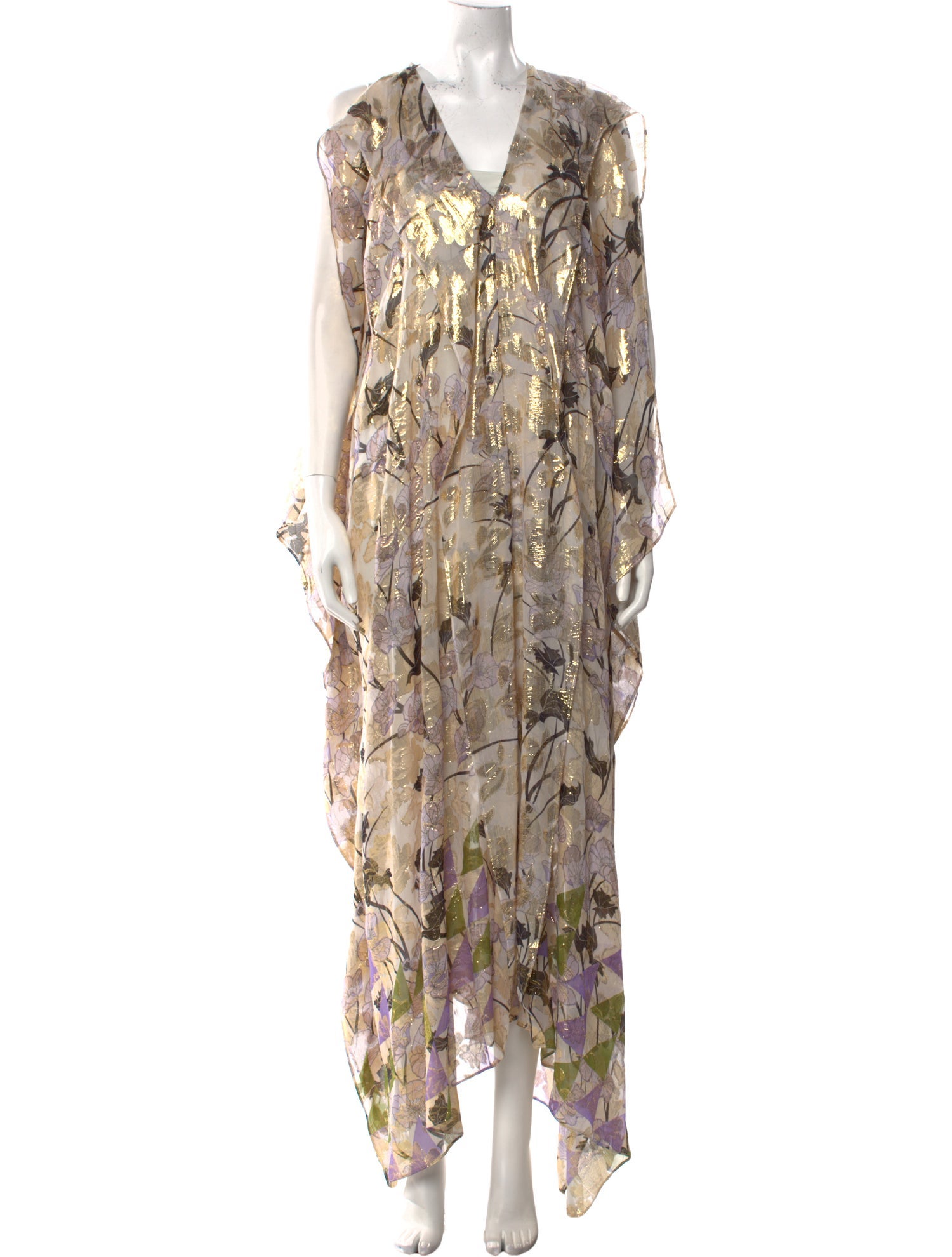 St. John Silk Long Dress