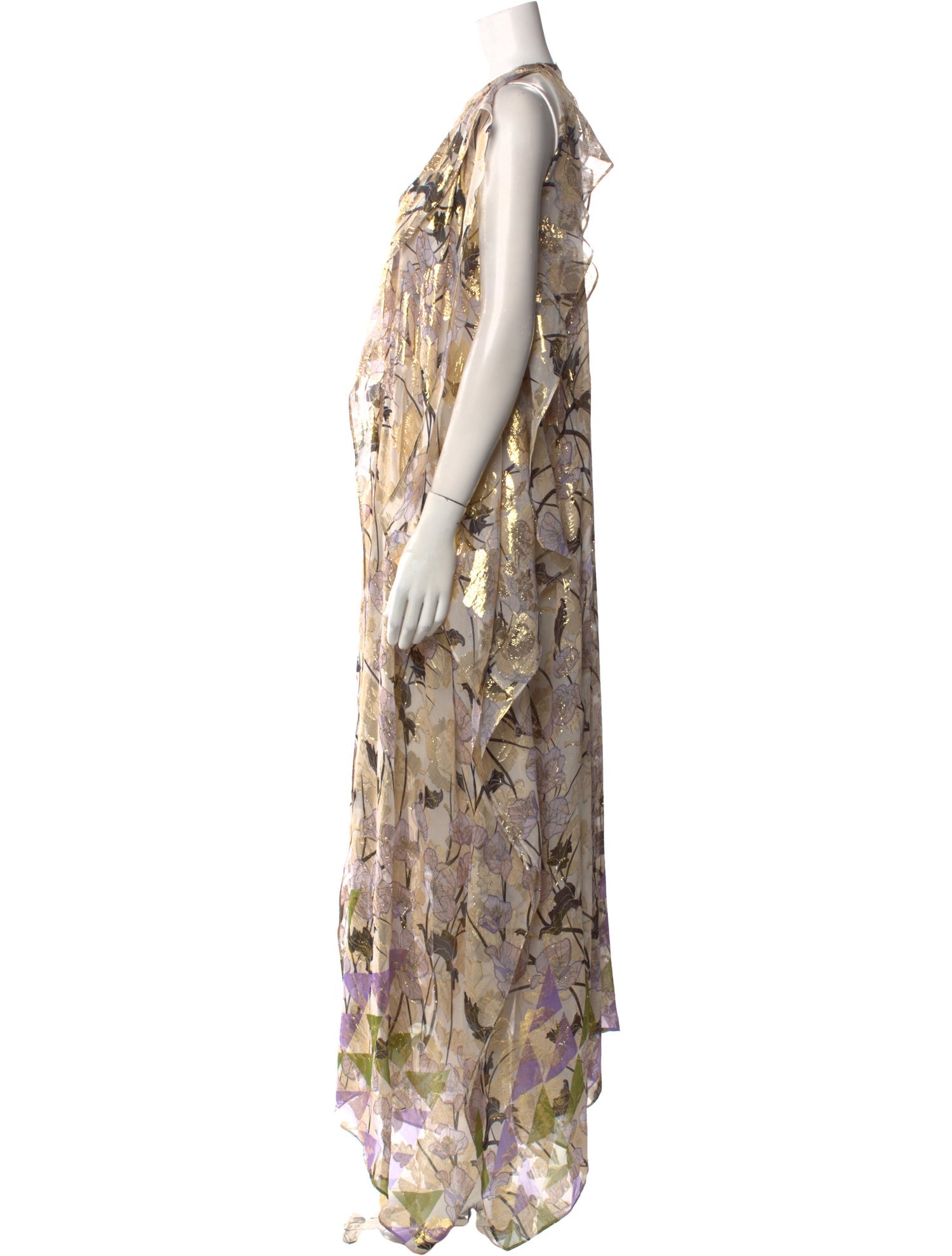 St. John Silk Long Dress