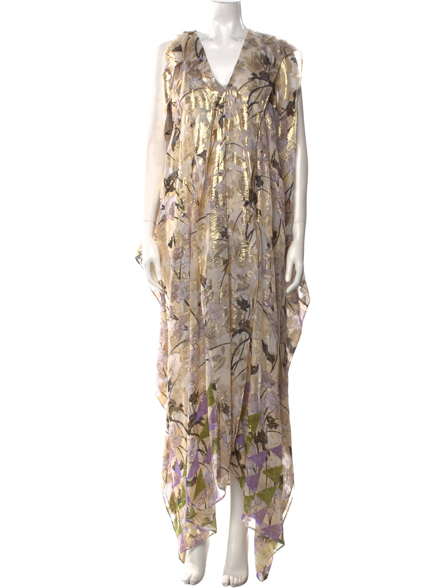 St. John Silk Long Dress
