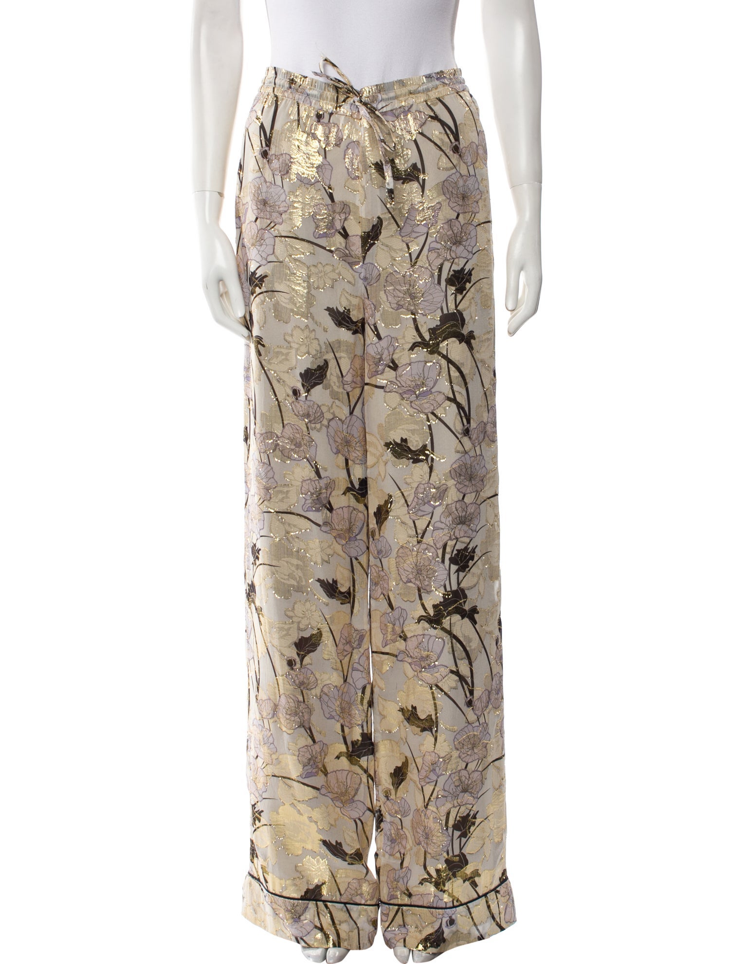St. John Silk Wide Leg Pants w/ Tags