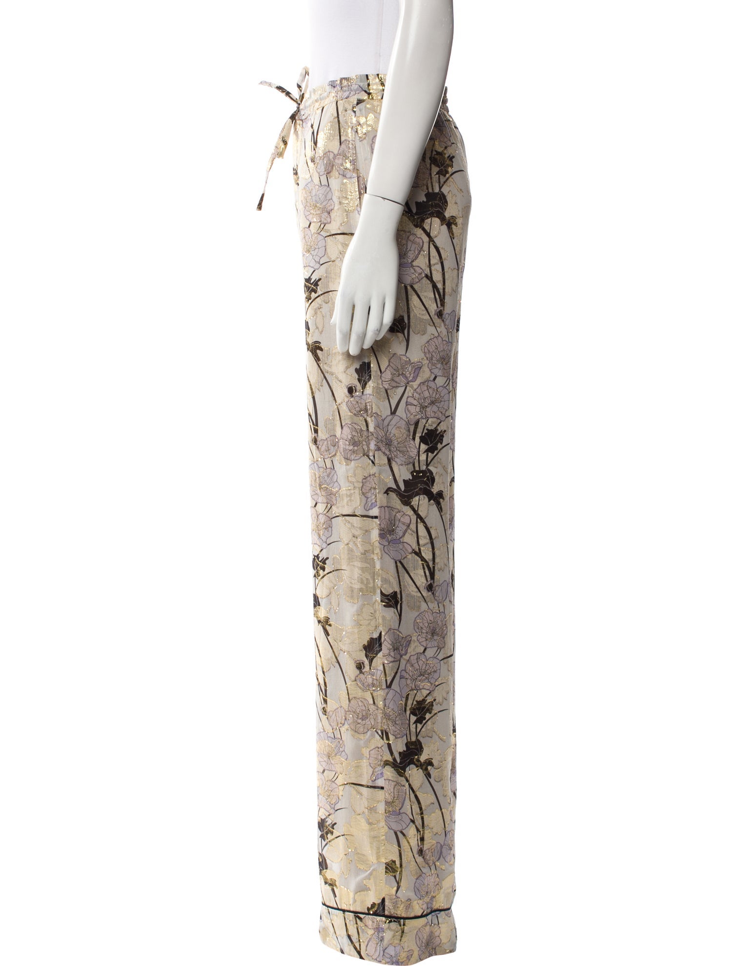 St. John Silk Wide Leg Pants w/ Tags