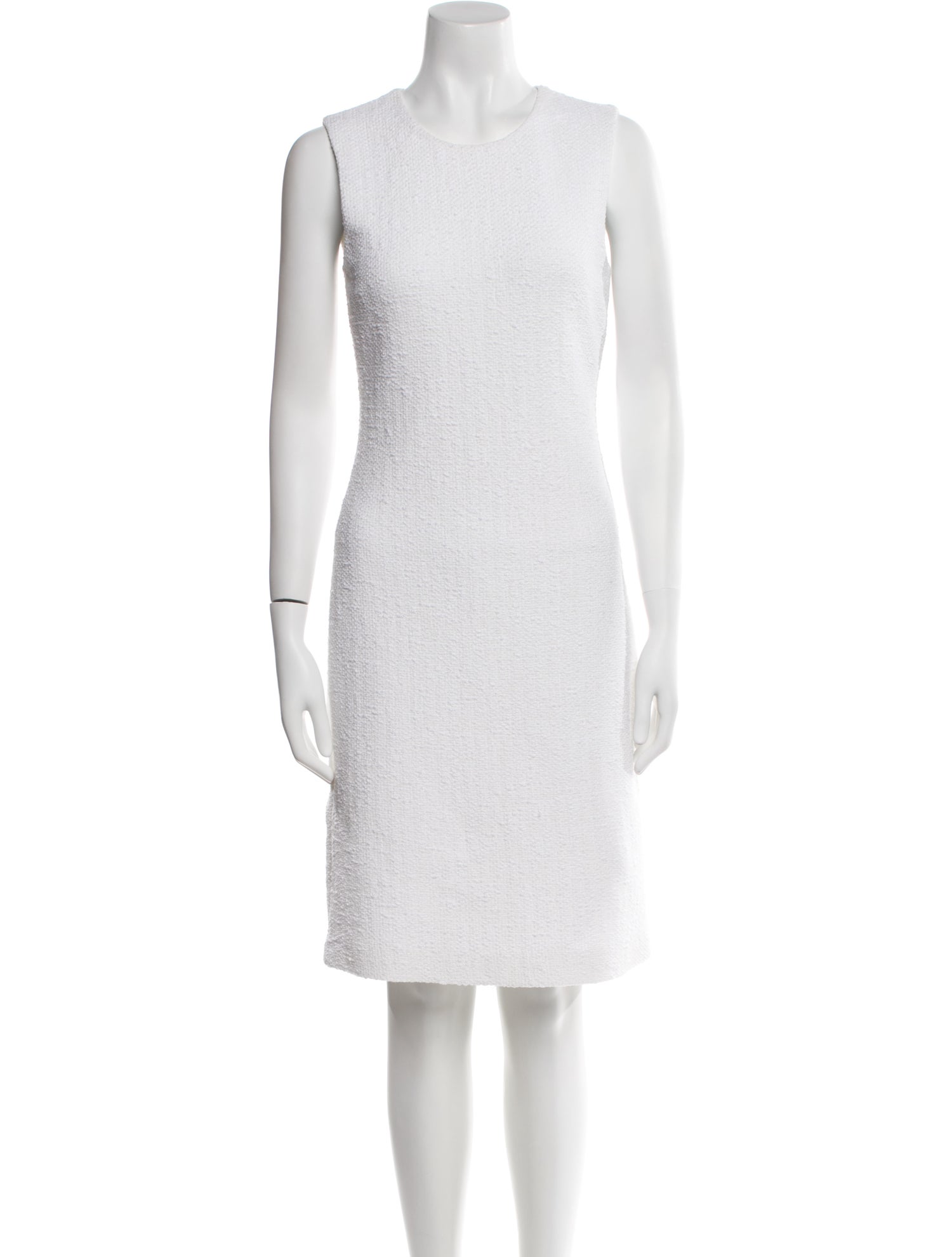 St. John Crew Neck Knee-Length Dress