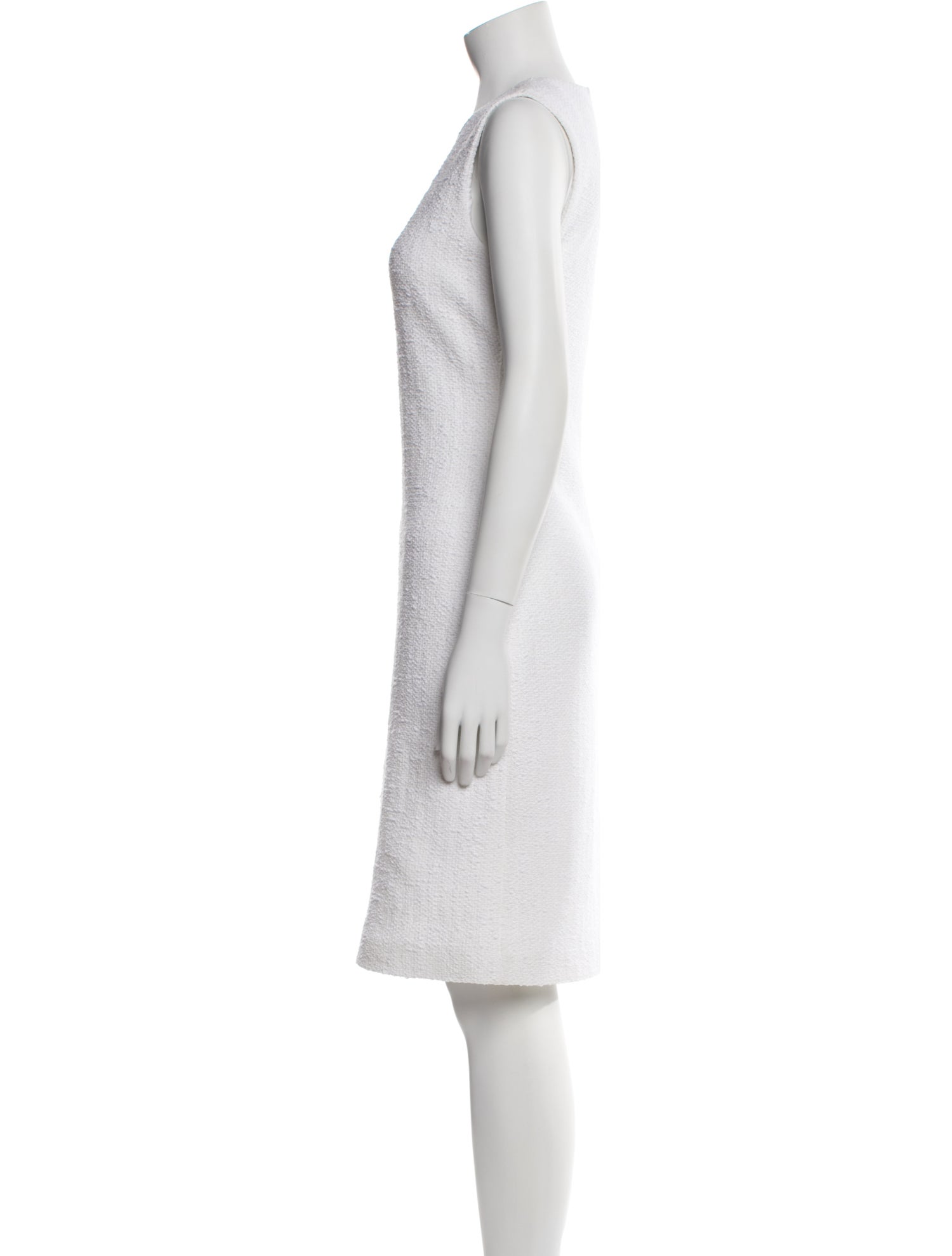 St. John Crew Neck Knee-Length Dress