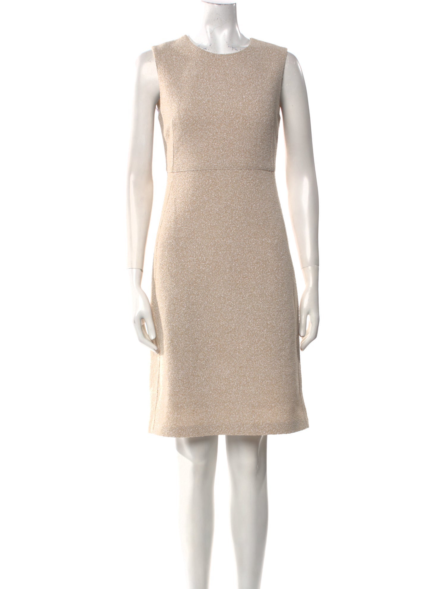 St. John Crew Neck Knee-Length Dress