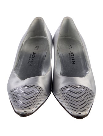 St. John Canvas Sequin Embellishments Pumps
