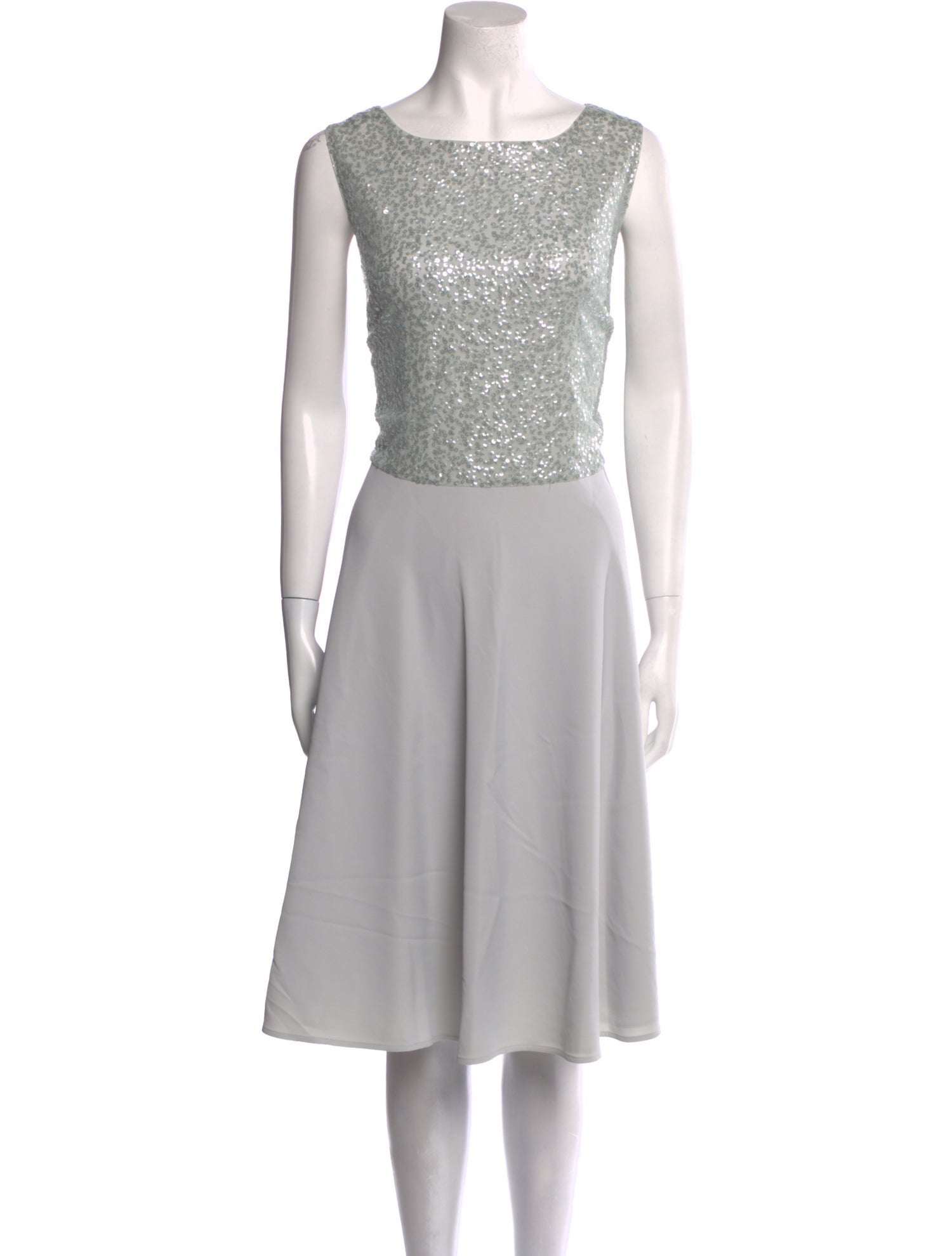 St. John Bateau Neckline Midi Length Dress