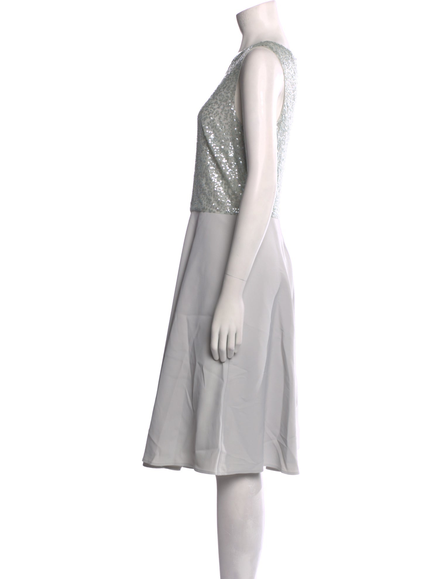 St. John Bateau Neckline Midi Length Dress