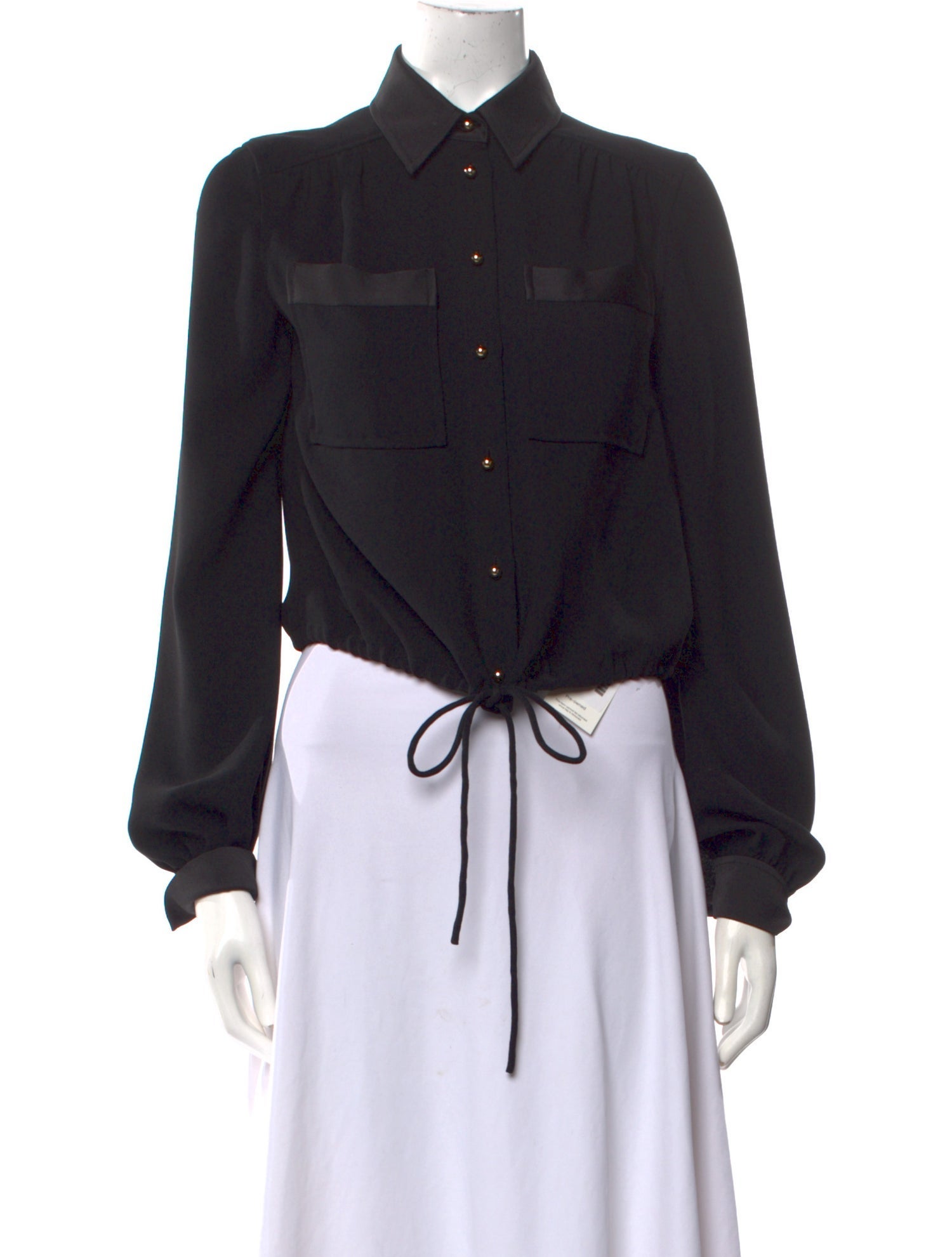 St. John Long Sleeve Button-Up Top