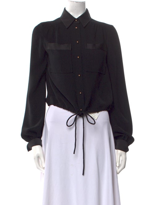 St. John Long Sleeve Button-Up Top