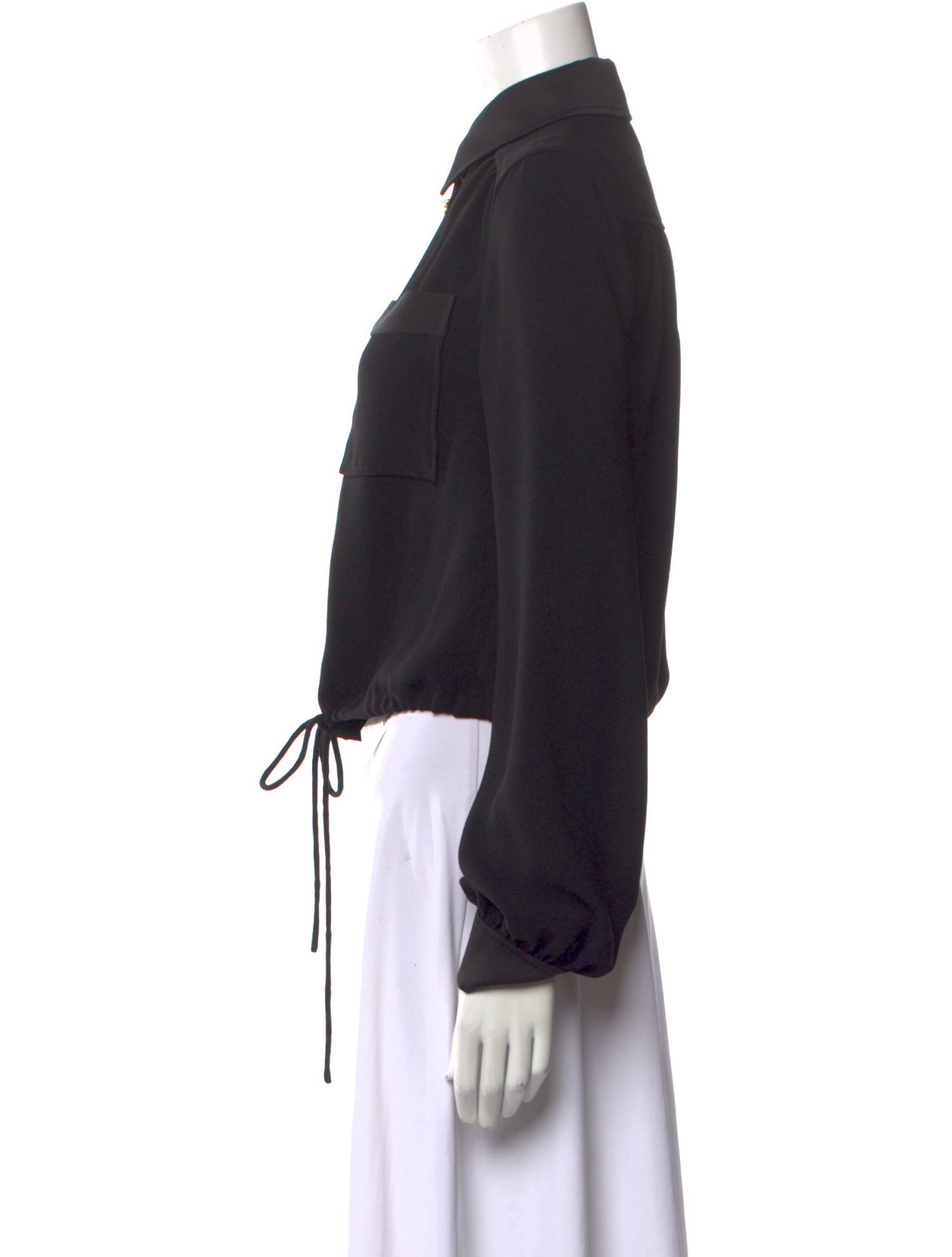 St. John Long Sleeve Button-Up Top