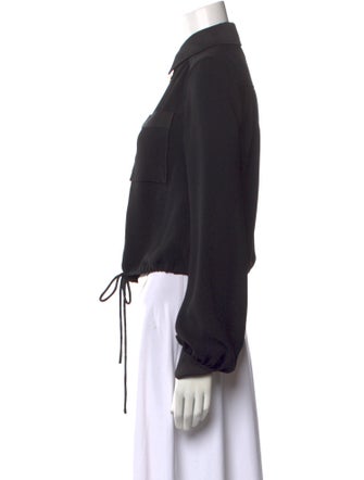 St. John Long Sleeve Button-Up Top