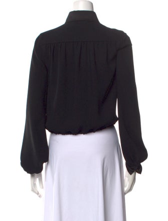 St. John Long Sleeve Button-Up Top