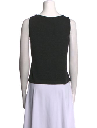 St. John Wool Scoop Neck Top