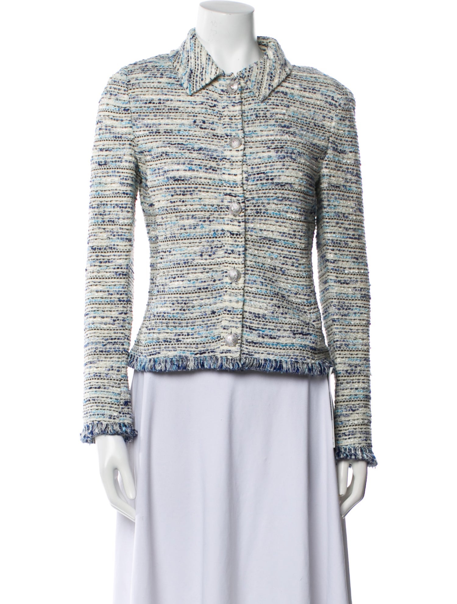 St. John Tweed Pattern Evening Jacket