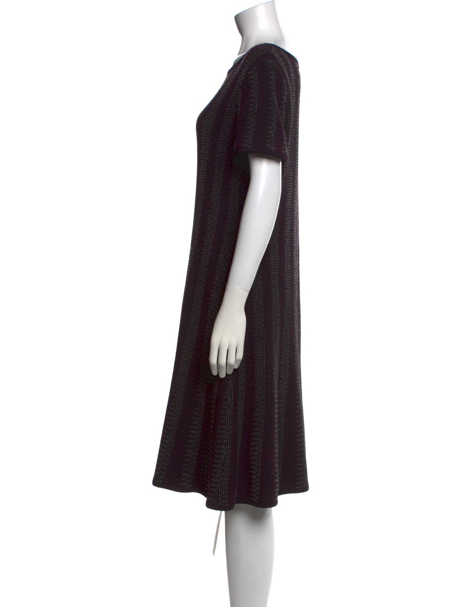 St. John Striped Knee-Length Dress