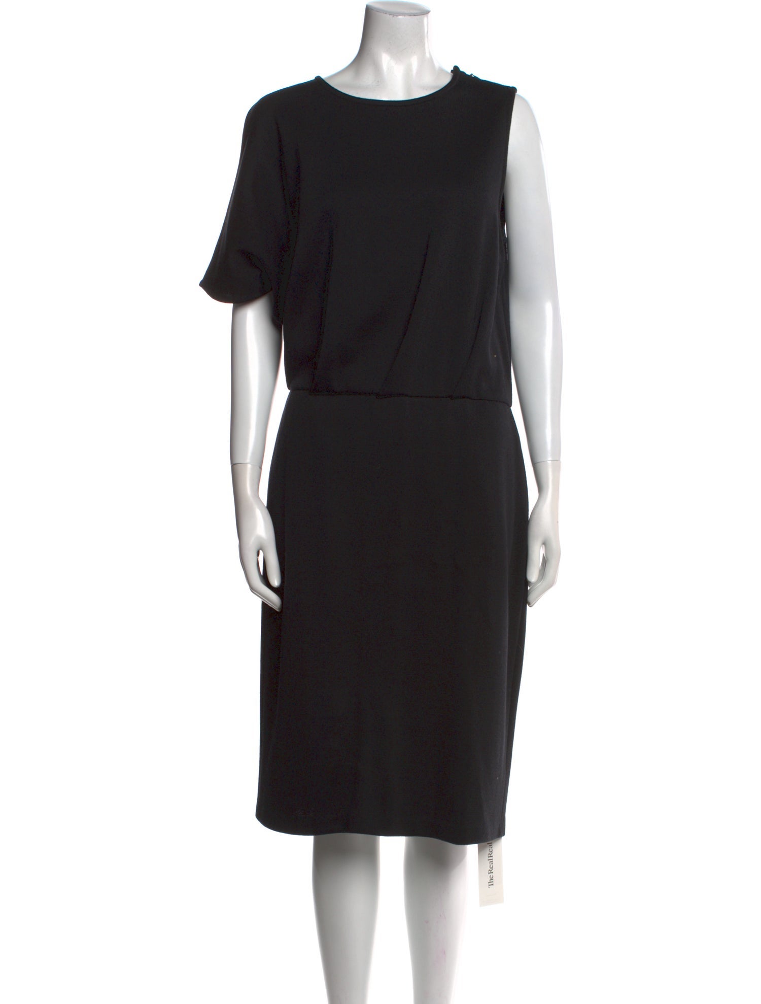 St. John Bateau Neckline Midi Length Dress