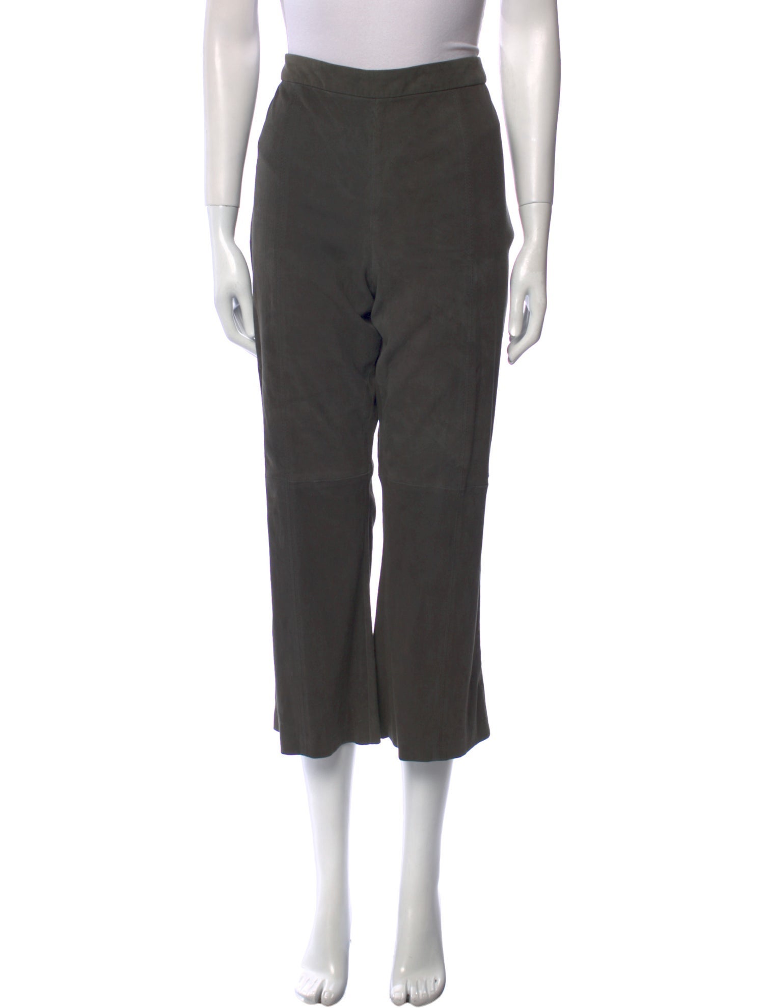 St. John Suede Straight Leg Pants