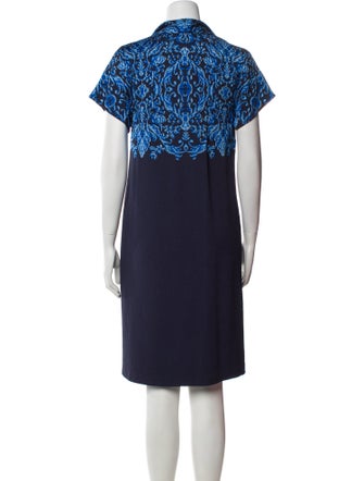 St. John Graphic Print Dress Set