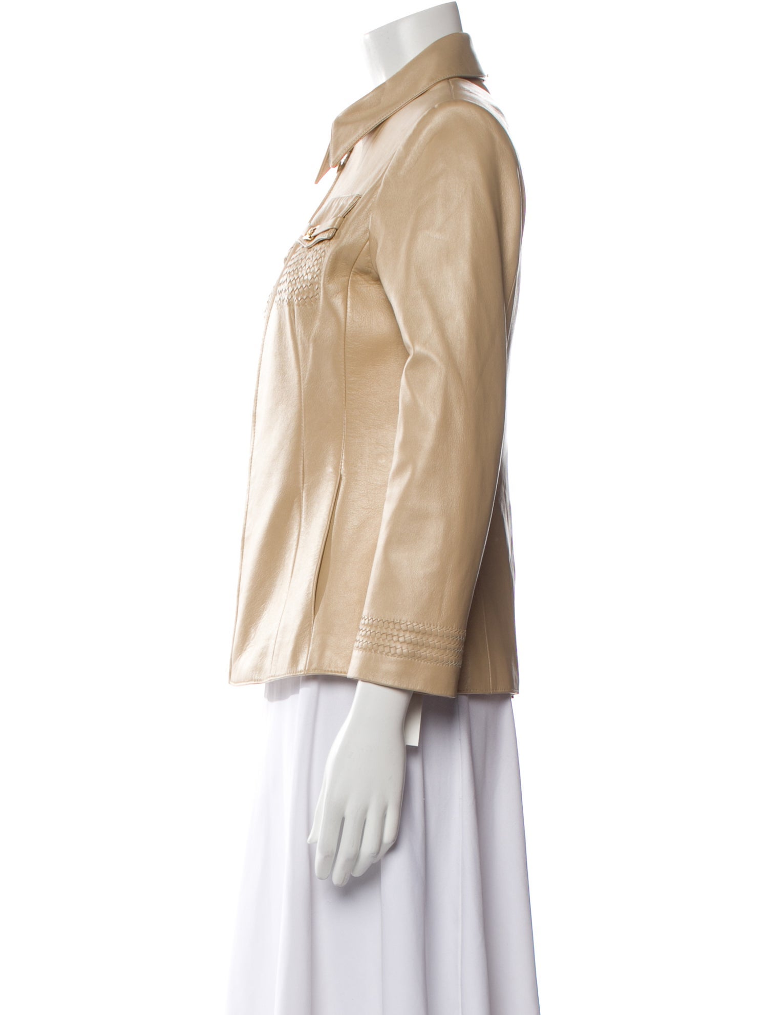 St. John Sport Leather Biker Jacket