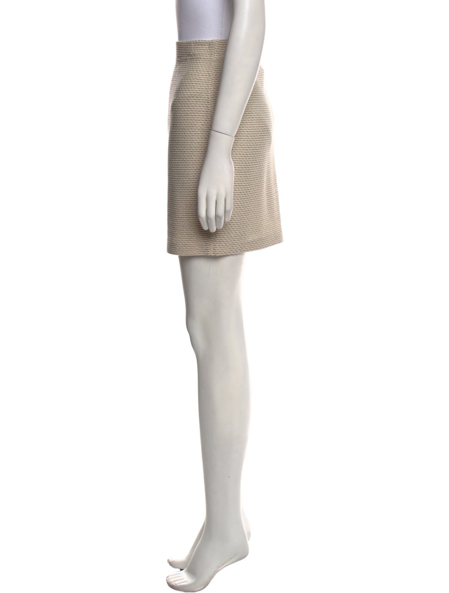 St. John Fringe Trim Accent Mini Skirt