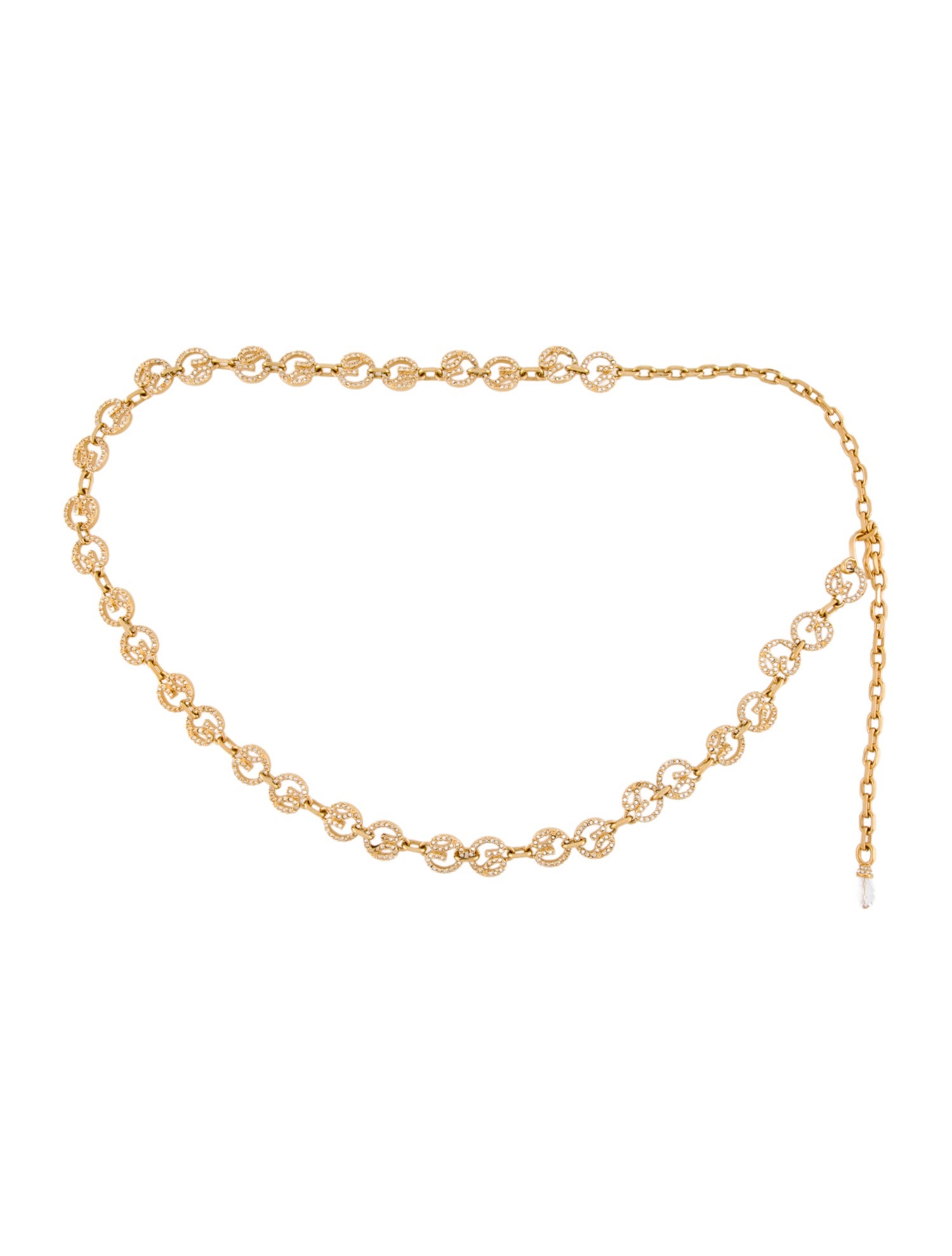 St. John Skinny Metal Chain-Link Belt