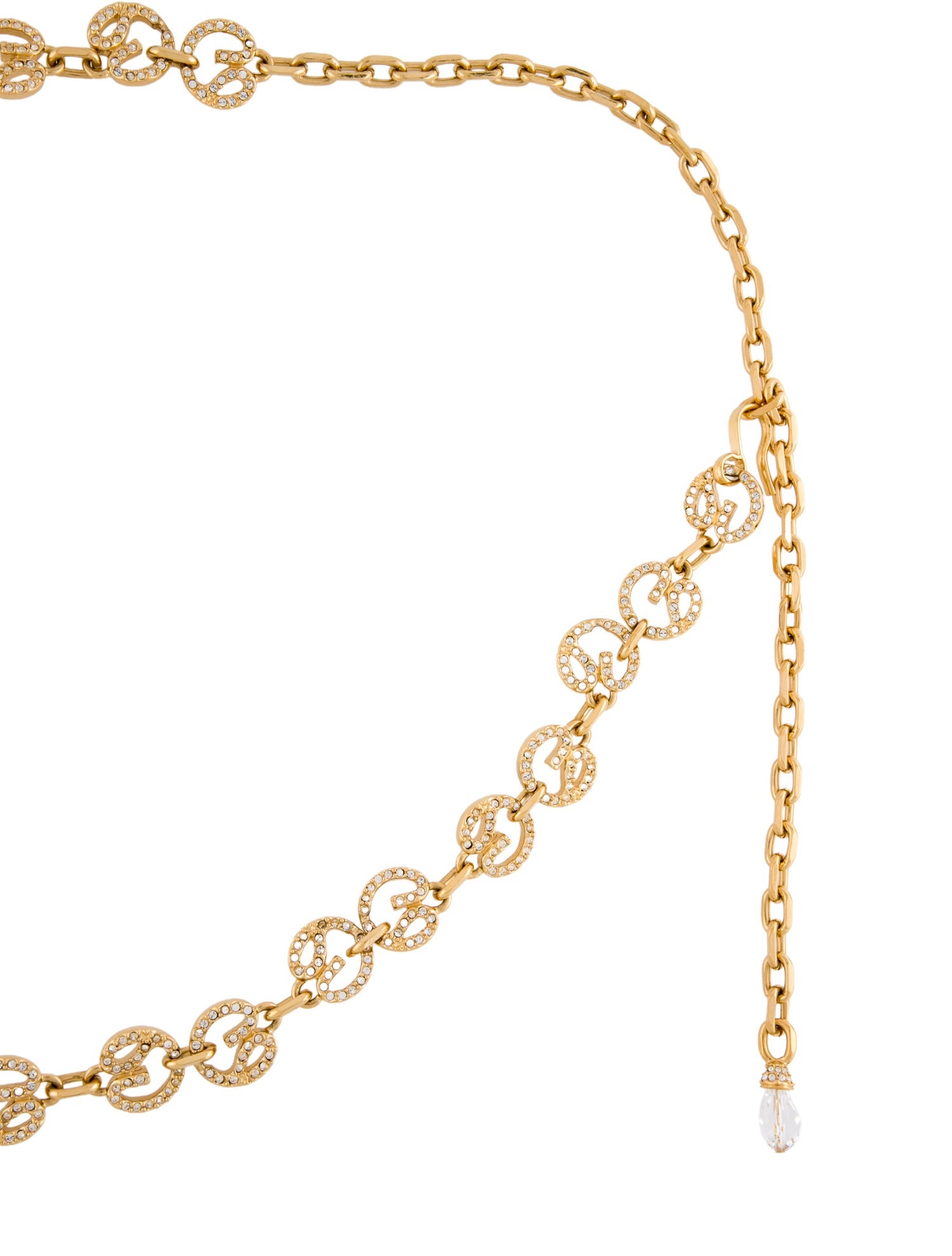 St. John Skinny Metal Chain-Link Belt