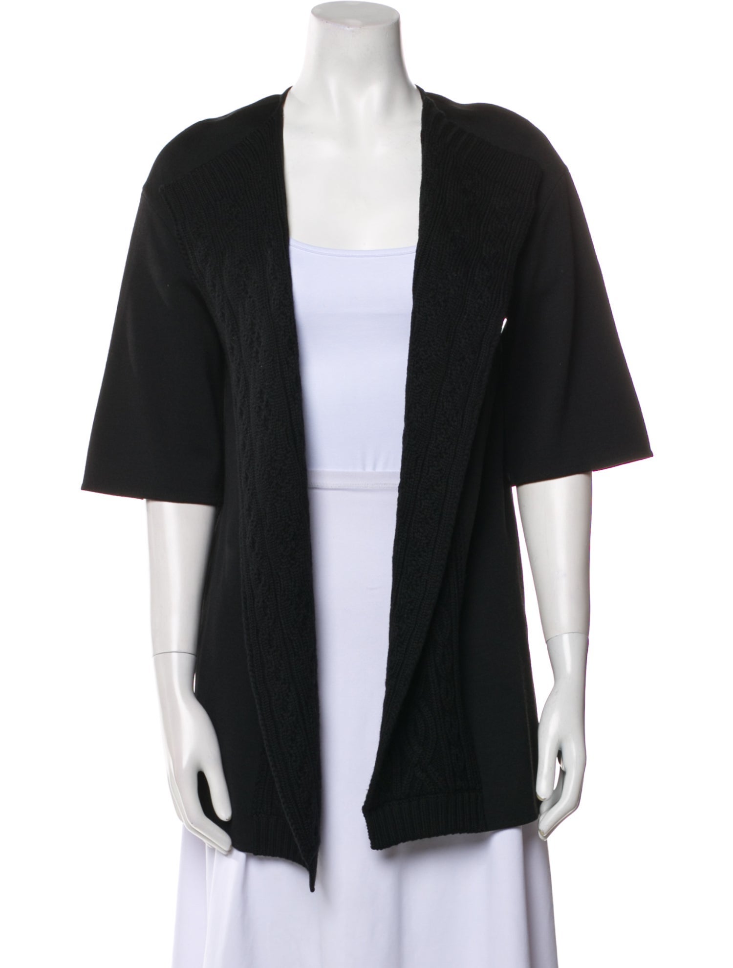 St. John Wool Plunge Neckline Sweater