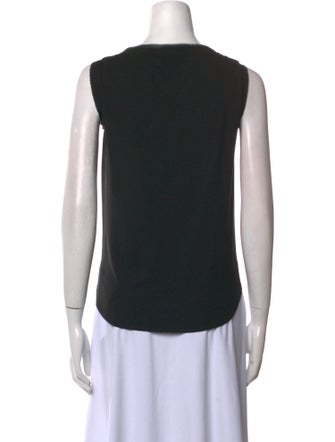 St. John Sequin Printed Top