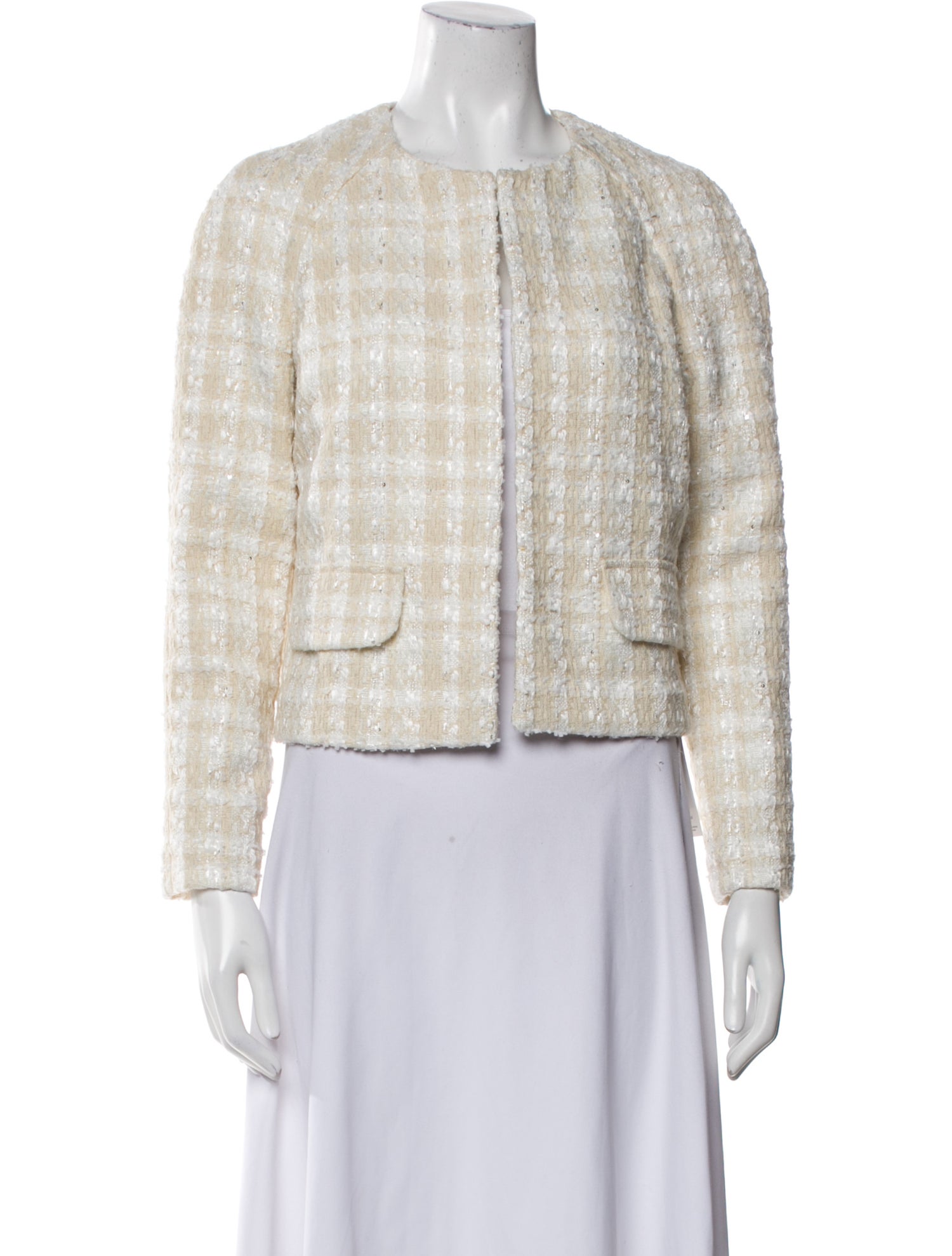 St. John Tweed Pattern Evening Jacket