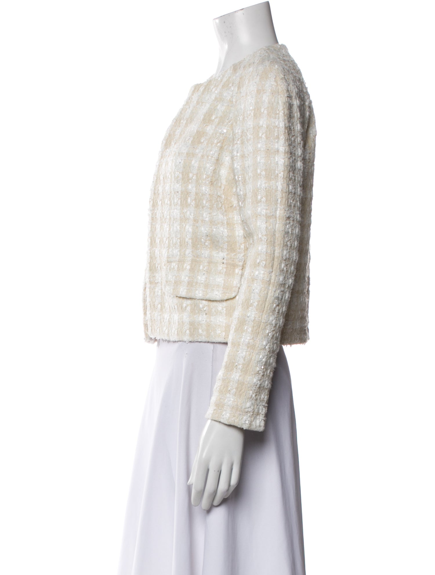 St. John Tweed Pattern Evening Jacket