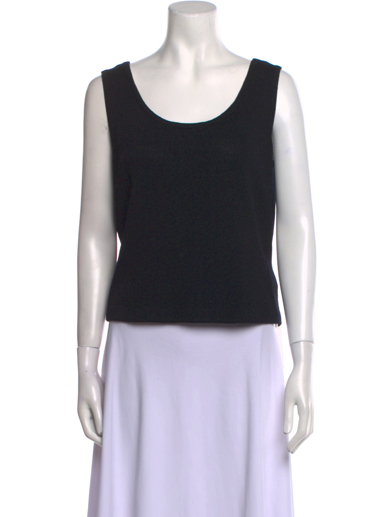 St. John Wool Scoop Neck Top